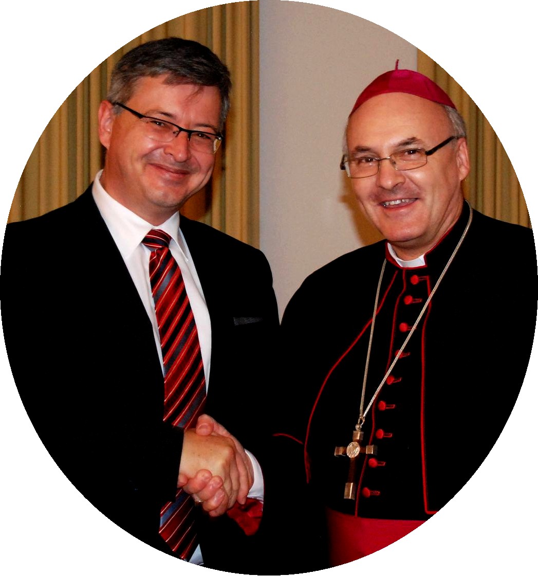 Dr Sigmund Bonk und Bischof Rudolf Voderholzer