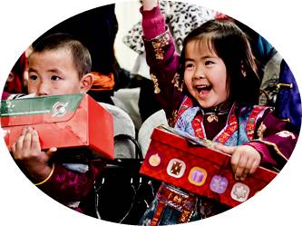Fotodokumentation, Begleitreise von Weihnachten im Schuhkarton Verteilungen mit Geschenke der Hoffnung in der Mongolei, 2015. Foto: David Vogt/GdH